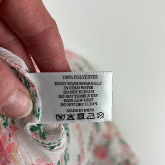 Nwt America & Beyond Sheer Maxi Floral Cover-up Dress - Picture 5 of 8